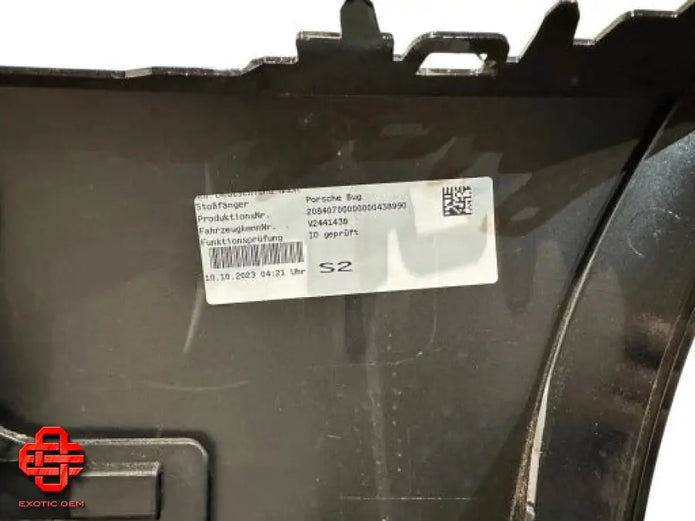 PORSCHE 911 TURBO S BUMPER