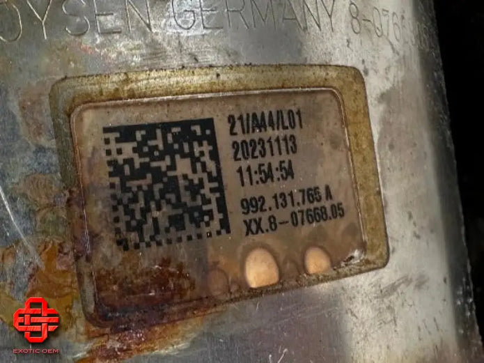 PORSCHE 992 CATALYTIC CONVERTER