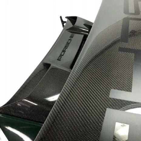 PORSCHE GT2 RS TRUNK LID AND REAR SPOILER CARBON FIBER