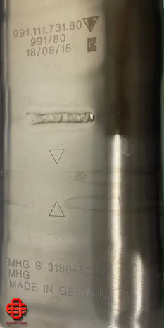 PORSCHE GT2RS EXHAUST TITANIUM EXHAUST SILENCER EXHAUST