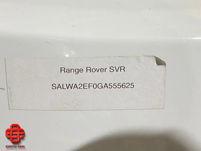 RANGE ROVER SVR FRONT BUMPER WHITE