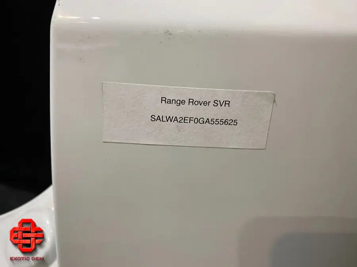 RANGE ROVER SVR REAR BUMPER WHITE