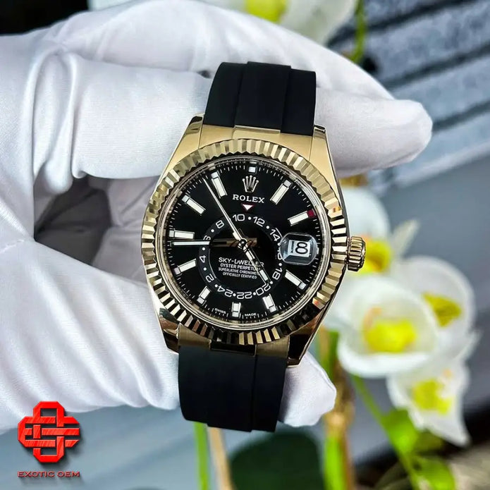 ROLEX SKY-DWELLER OYSTER 326238 42MM YELLOW GOLD NEW