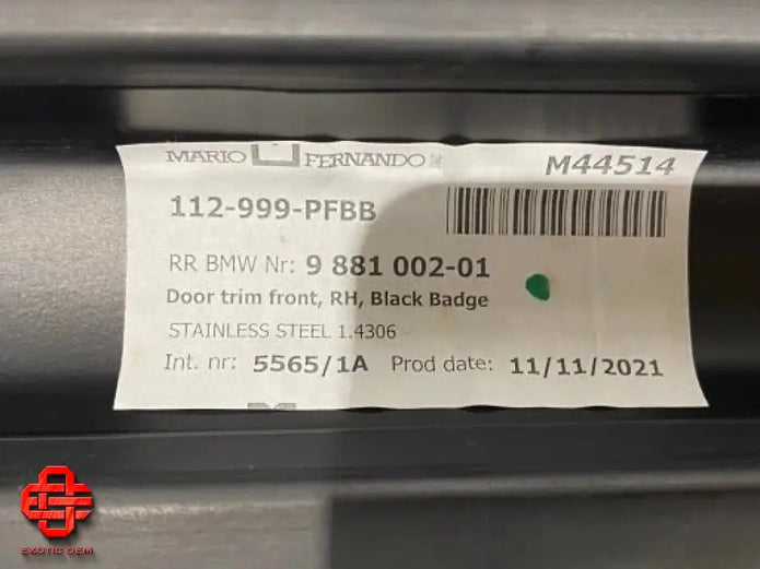 ROLLS CULLINAN BADGE STRIPS