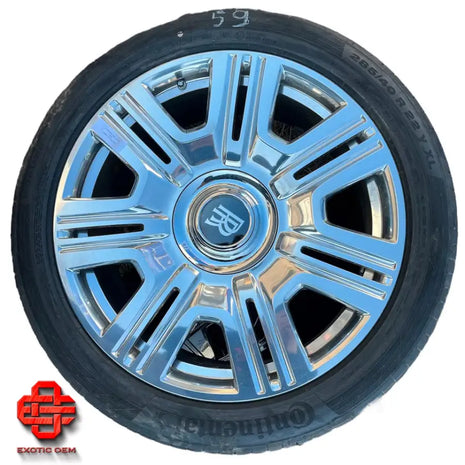 ROLLS ROYCE CULLINAN WHEEL SET FULL POLISHED WHEELS SET 22 INCH
