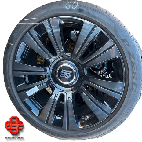 ROLLS ROYCE CULLINAN WHEELS SET BLACK WHEELS SET 22 INCH