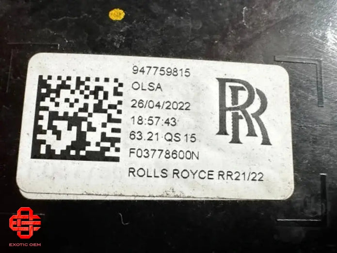 ROLLS ROYCE GHOST RIGHT REAR LAMP