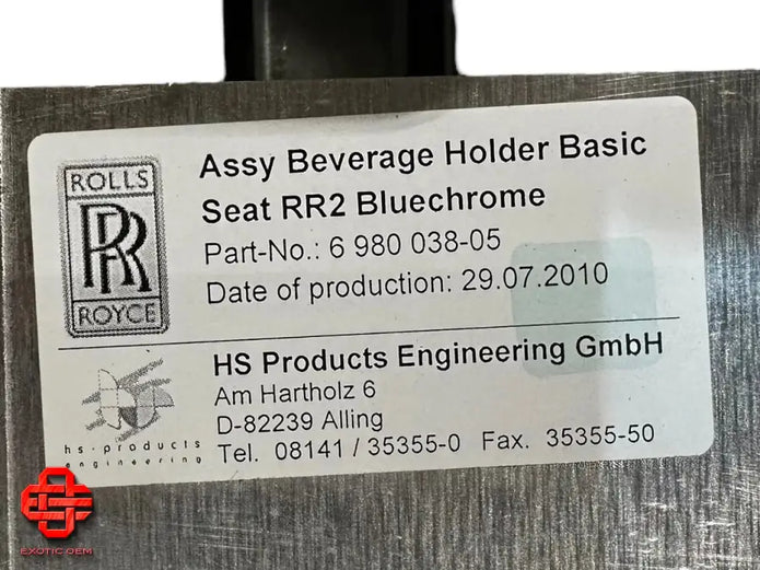 ROLLS ROYCE PHANTOM CUP HOLDER BEVERAGE CAN HOLDER