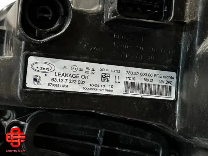 ROLLS ROYCE WRAITH GHOST HEADLIGHT RIGHT LAMP