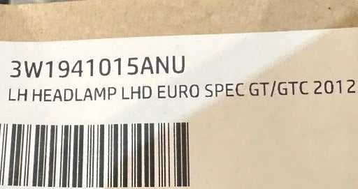 BENTLEY CONTINENTAL GT GTC LAMP