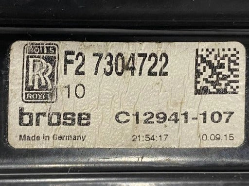 ROLLS R WRAITH WINDOW LIFTER MECHANISM