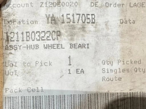 MCLAREN 650S MP4 HUB BEARING