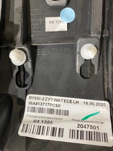 BENTLEY BENTAYGA LEFT FENDER TRIM BLACK