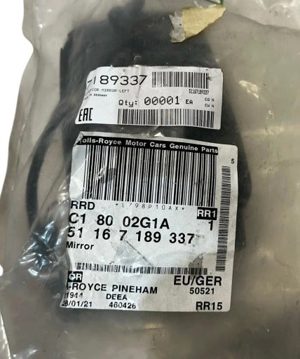 ROLLS ROYCE PHANTOM LEFT MIRROR MECHANISM