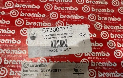 MASERATI LEVANTE FRONT PADS