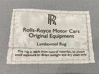 ROLLS ROYCE PHANTOM RUGS, FLOOR MATS ORIGINAL