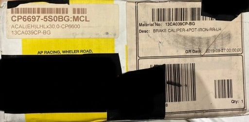 MCLAREN BRAKE CALIPER RR