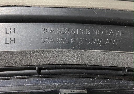 BENTLEY BENTAYGA LEFT FENDER TRIM BLACK