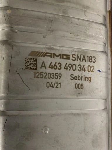 MERCEDES AMG EXHAUST SILENCER