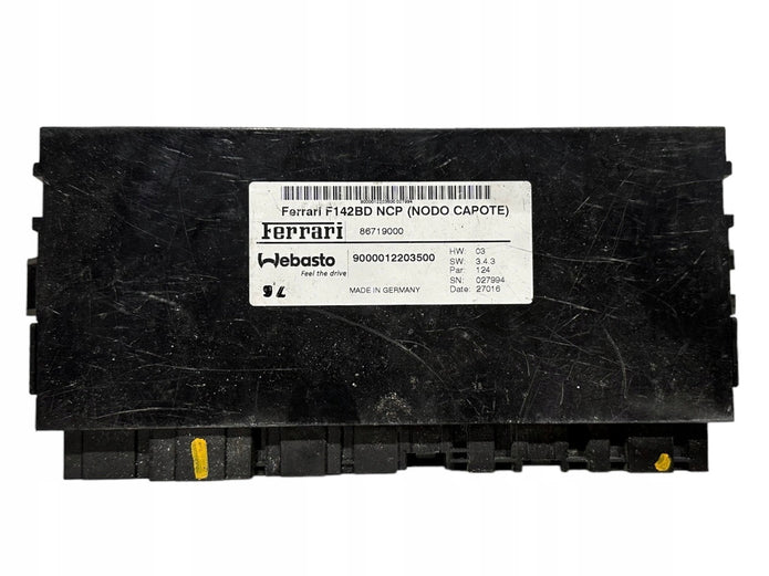 FERRARI 488 ROOF MODULE ECU CONTROLLER